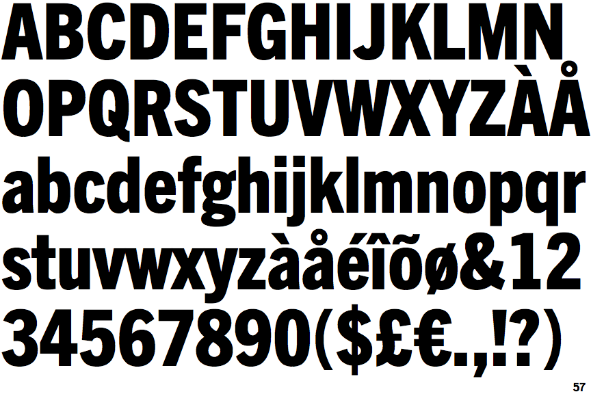 Free font trade gothic for mac